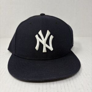 New Era 59Fifty New York Yankees Classic On Field Fitted Hat Cap Size 7 3/4 Navy